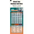 Magnetic Business Card Sports Schedule/ Football